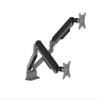 ADBWEKKF Deep space gray aluminum alloy dual-screen monitor stand double-arm computer stand lifting base screen rotation view 2
