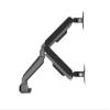 ADBWEKKF Deep space gray aluminum alloy dual-screen monitor stand double-arm computer stand lifting base screen rotation view 3