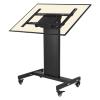 ADBWEKKF 32-75 inch short TV stand floor-standing movable cart angle folding 90-degree vertical TV mount view 1