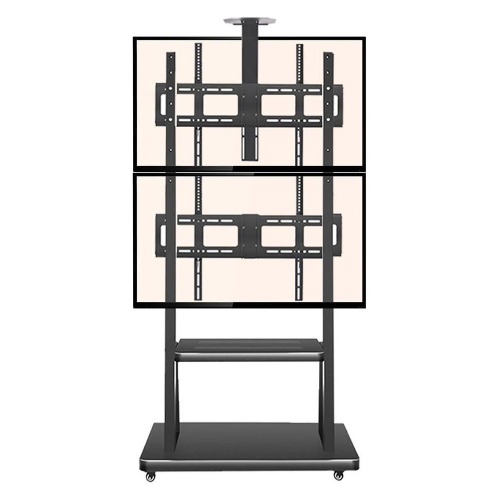ADBWEKKF Dual screen TV stand floor stand movable cart hanger display stand conference vertical TV hanger