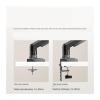 ADBWEKKF F80 computer monitor stand arm screen punch-free desktop liftable universal rotating bracket base(Black) view 3