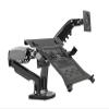 ADBWEKKF Dual Monitor Laptop Stand, F160-FP Gas Spring Arm for 17" - 27" Monitor + 10" - 17" Laptop Stand(Matte Charcoal) view 2