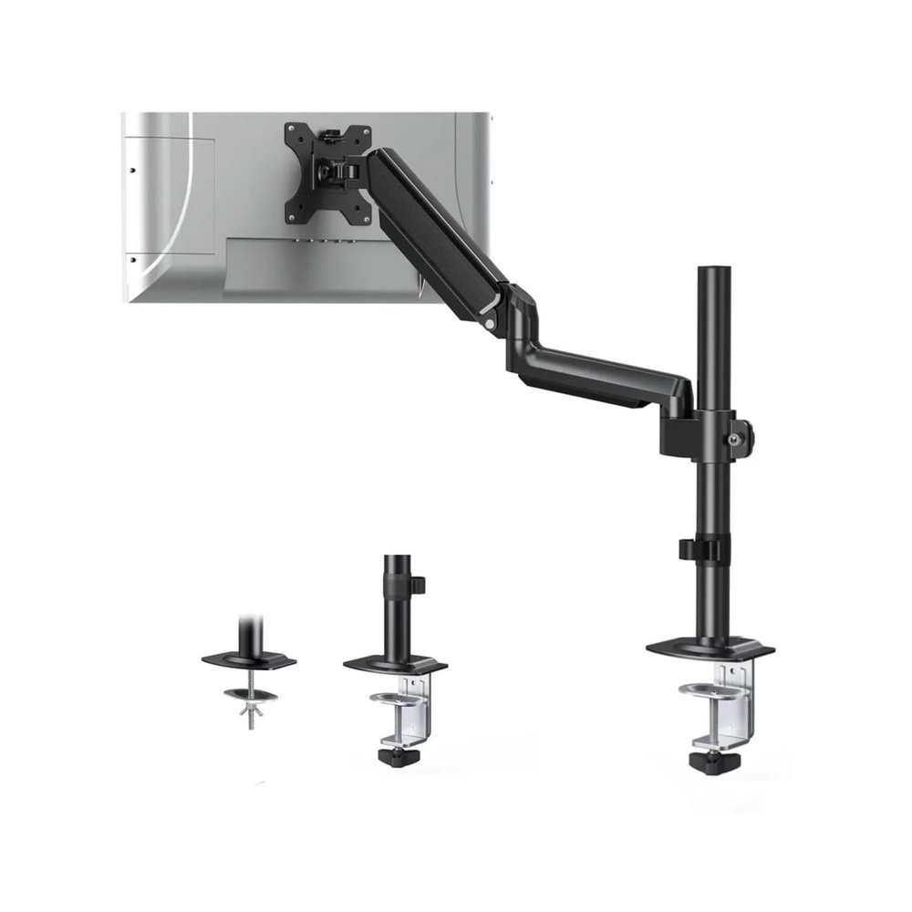 ADBWEKKF Adjustable Screen Monitor Stand for 13-32 Inch Desktop TV Stand Spring-Loaded Arm Rotating Lift Computer Base Hole Spacing 100*100mm 2-9kg