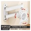 ADBWEKKF 20 Tilt TV Wall Mount Bracket 360 Rotating Bracket TV Bracket Suitable for 14-24 Inch Computer Monitor Bracket Flat Panel Display(Black) view 2