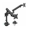 ADBWEKKF Aluminum Full Motion Dual Monitor Arm Desk Stand with U Port - view 1