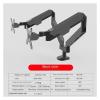 ADBWEKKF Monitor stand dual-screen desktop computer lifting and heightening shelf desktop punch-free universal hanger view 2