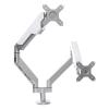 ADBWEKKF Monitor stand dual-screen desktop computer lifting and heightening shelf desktop punch-free universal hanger view 4