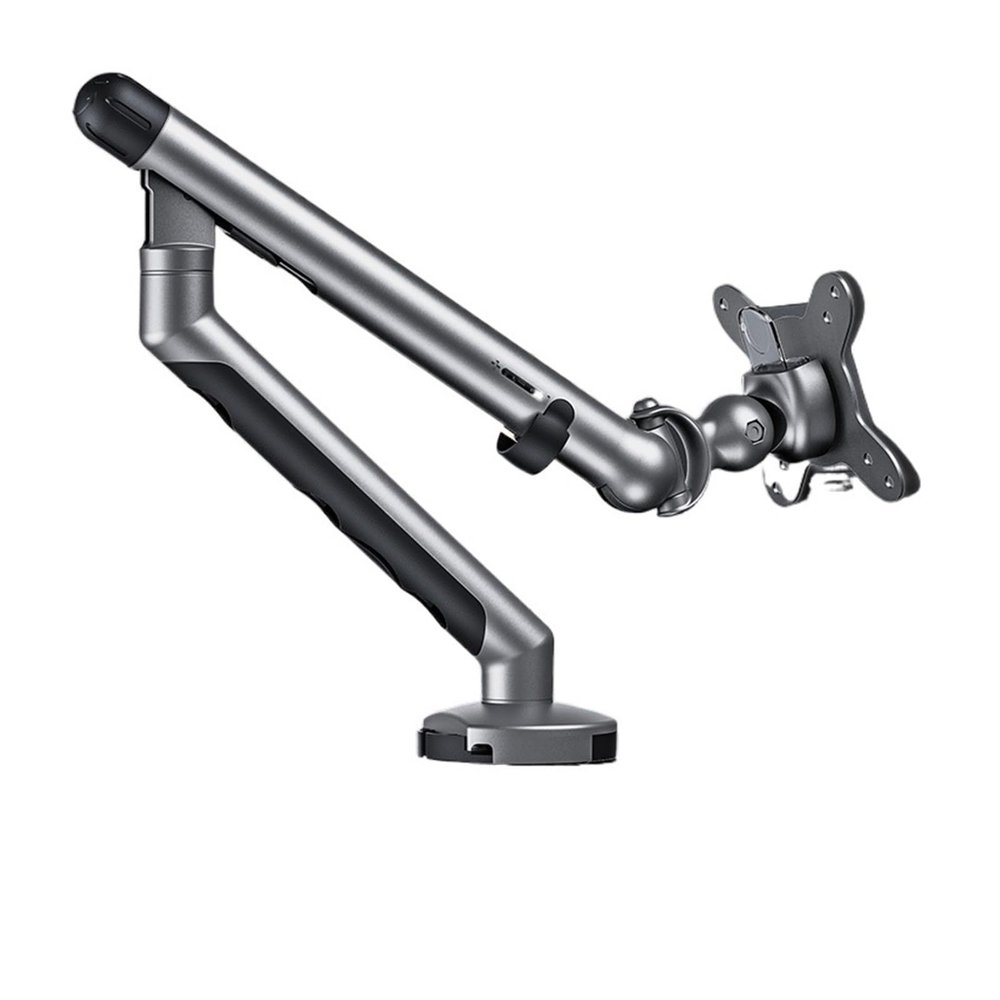 ADBWEKKF Monitor stand mechanical arm cantilever liftable rotating desktop computer screen bracket(Gray)