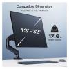 ADBWEKKF Adjustable gas spring monitor stand, monitor desktop stand suitable for 13 to 32 inches view 3