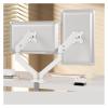 ADBWEKKF Dual Monitor Stand Fully Adjustable Monitor Desk Mount Swivel Bracket with C-Clamp for 13 to 32 Inch Computer Screens(Black) view 2