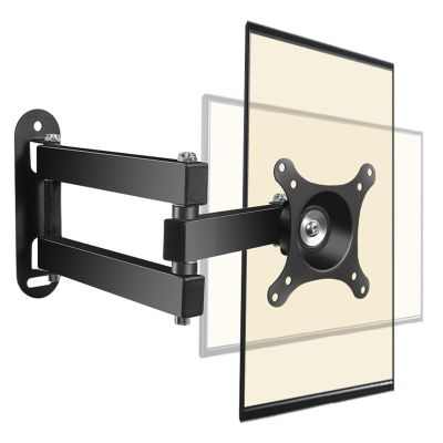 ADBWEKKF Horizontal and vertical screen live broadcast bracket 10-27 inch computer monitor hanger bracket wall-mounted telescopic arm monitor bracket
