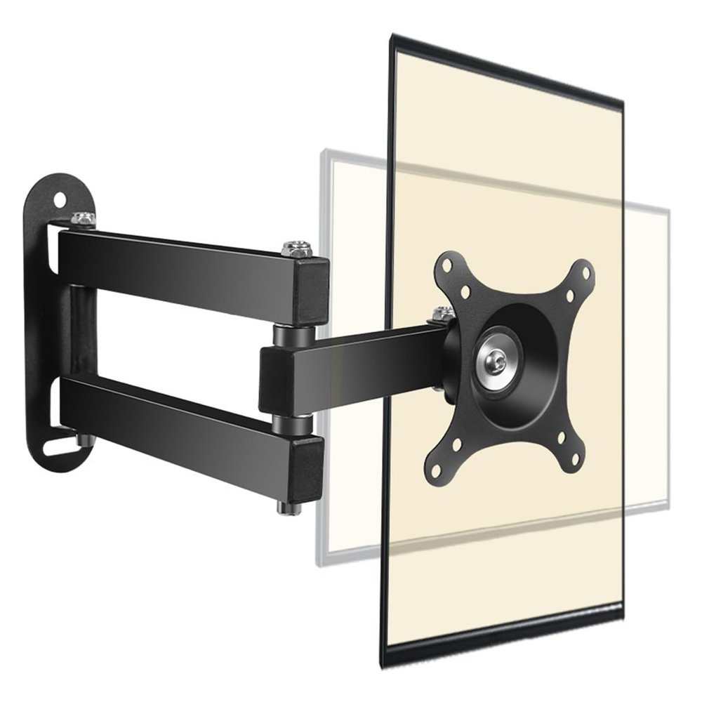 ADBWEKKF Horizontal and vertical screen live broadcast bracket 10-27 inch computer monitor hanger bracket wall-mounted telescopic arm monitor bracket