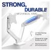 ADBWEKKF Dual monitor mechanical spring desk stand fits computer screens up to 32 inches view 3