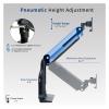 ADBWEKKF Single piece extra wide monitor pneumatic stand desktop bracket, maximum hole spacing 200x100- view 2