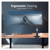ADBWEKKF Single piece extra wide monitor pneumatic stand desktop bracket, maximum hole spacing 200x100- view 4