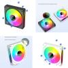 120mm ARGB & PWM Case Fan Computer PC Cooling ARGB Quiet LED Stable Operate Colorful Fan view 2