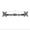 ADBWEKKF Black Adjustable Dual Computer Monitor Arm for Desk Stand- view 2