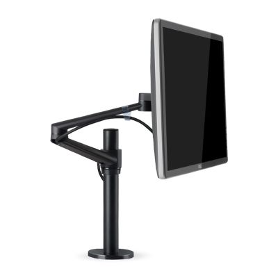 ADBWEKKF Computer monitor stand desktop heightening desktop OL-1 LCD base stand universal rotating telescopic(Black)