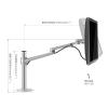 ADBWEKKF Computer monitor stand desktop heightening desktop OL-1 LCD base stand universal rotating telescopic(Black) view 3