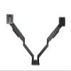 ADBWEKKF 15KG dual-screen large load-bearing adaptable fish screen monitor bracket lifting and heightening rotating aluminum alloy bracket view 3