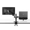 ADBWEKKF Laptop stand monitor stand dual-screen office lifting and heightening bracket type punch-free 32-inch(Dark Grey) view 1
