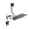 ADBWEKKF Monitor keyboard stand industrial computer desktop air pressure lift aluminum alloy WS07 rotation view 1