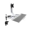 ADBWEKKF Monitor keyboard stand industrial computer desktop air pressure lift aluminum alloy WS07 rotation view 4