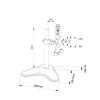 ADBWEKKF Table LCD computer monitor stand multi-purpose rotating lift single display computer stand view 2
