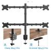ADBWEKKF Four-screen computer monitor stand upper and lower dual-screen desktop base computer monitor stand adjustable view 3