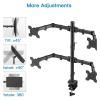 ADBWEKKF Four-screen computer monitor stand upper and lower dual-screen desktop base computer monitor stand adjustable view 4