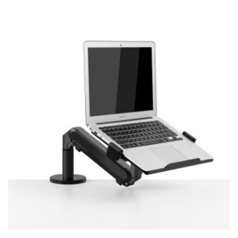 ADBWEKKF Laptop pneumatic arm stand monitor office desk support stand hover oz-1s standing stand(Black)
