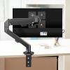 ADBWEKKF No back hole monitor stand no hole computer cantilever support stand no punching installation  vertical screen lift view 3