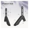 ADBWEKKF 2 Pieces TV Stand Base for LCD TV with Heightened Feet TV Stand Desktop Bracket view 2