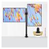 ADBWEKKF 32-inch monitor stand arm desktop computer one-machine dual-screen combination perforated left and right splicing heightening rotating base view 3