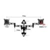 ADBWEKKF Monitor stand dual screen wall mount splicing computer stand D08W-300 stretch and rotate view 2