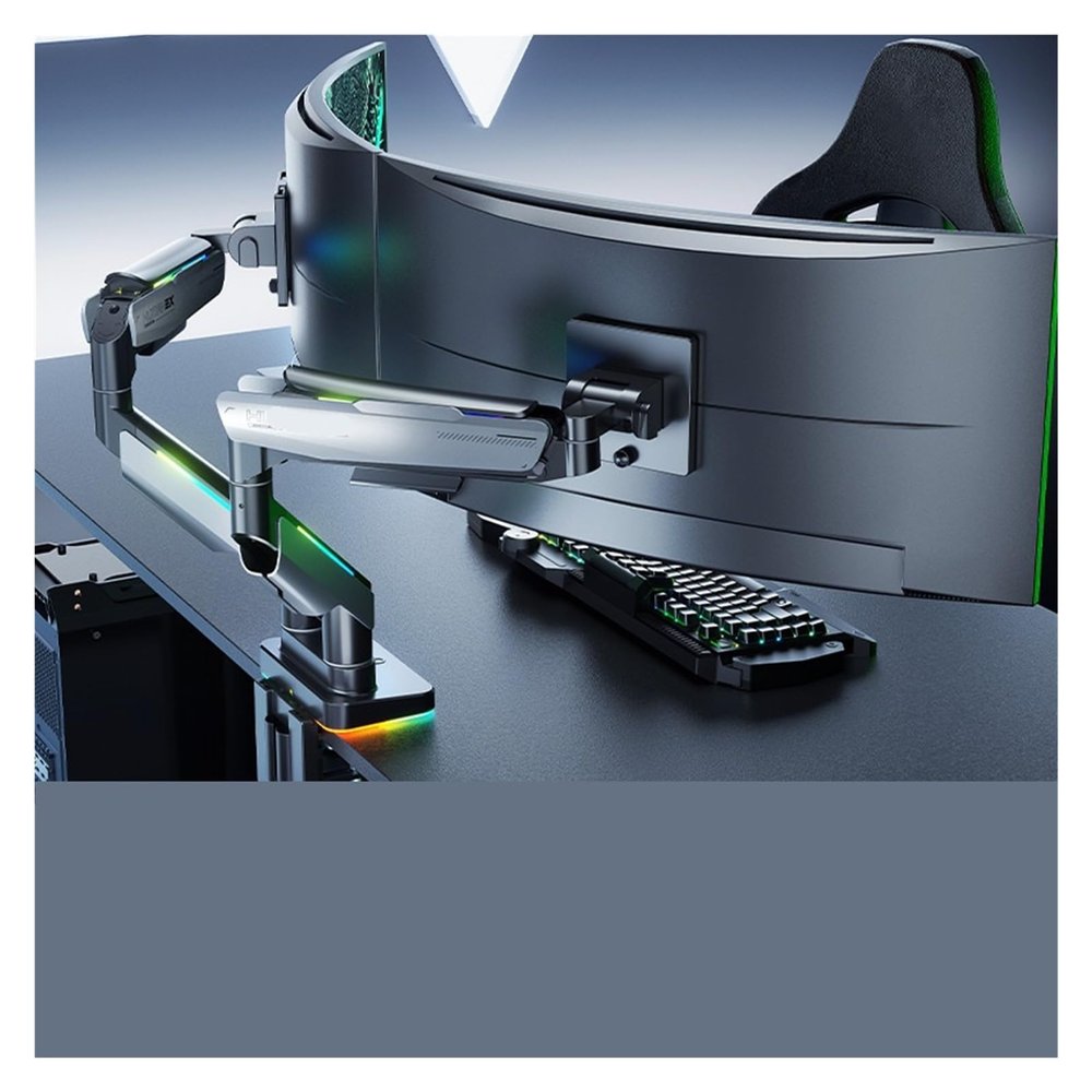 ADBWEKKF Large load-bearing dual-screen monitor bracket one for two 20kg secondary screen computer robotic arm T18 screen bracket