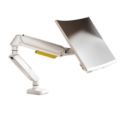 ADBWEKKF Monitor stand mechanical arm suitable for computer rotating lifting cantilever portable screen hole bracket X1(White)