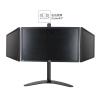 ADBWEKKF 14-27-inch heightened computer monitor rotating base with adjustable pitch angle, horizontal and vertical screen rotating desktop base(White) view 4