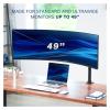 ADBWEKKF Single piece ultra-wide monitor desk stand for computer screens up to 49 inches view 3