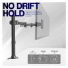 ADBWEKKF Single piece ultra-wide monitor desk stand for computer screens up to 49 inches view 4