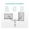 ADBWEKKF Computer monitor desktop stand air pressure lifting base rotating telescopic computer display universal stand(Silver) view 2