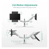 ADBWEKKF Computer monitor desktop stand air pressure lifting base rotating telescopic computer display universal stand(Silver) view 3