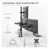 ADBWEKKF Heavy Duty 13" to 24" Monitor Desk Mount | 3+1 Bracket Holds 4 Screens view 2
