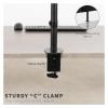 ADBWEKKF Heavy Duty 13" to 24" Monitor Desk Mount | 3+1 Bracket Holds 4 Screens view 3