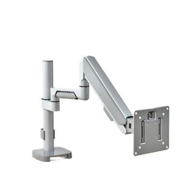 ADBWEKKF Computer desktop aluminum alloy elevated single-arm monitor stand monitor stand(Silver)
