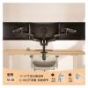 ADBWEKKF Monitor stand robotic arm T8-3B computer screen desktop non-hole base dual screen(Black) view 2