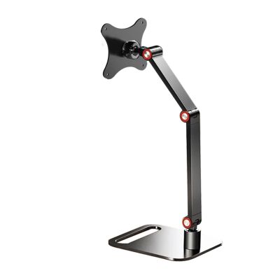 ADBWEKKF Portable monitor stand aluminum alloy long arm stand desktop adjustable hole distance stand suitable for 17.3 inch display folding stand
