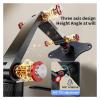 ADBWEKKF Portable monitor stand aluminum alloy long arm stand desktop adjustable hole distance stand suitable for 17.3 inch display folding stand view 3