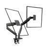 ADBWEKKF G35 Aluminum Alloy 22" - 32" Dual LCD LED Monitor Stand Gas Spring Arm Full Motion Monitor Stand Support Load 3-12kg view 1