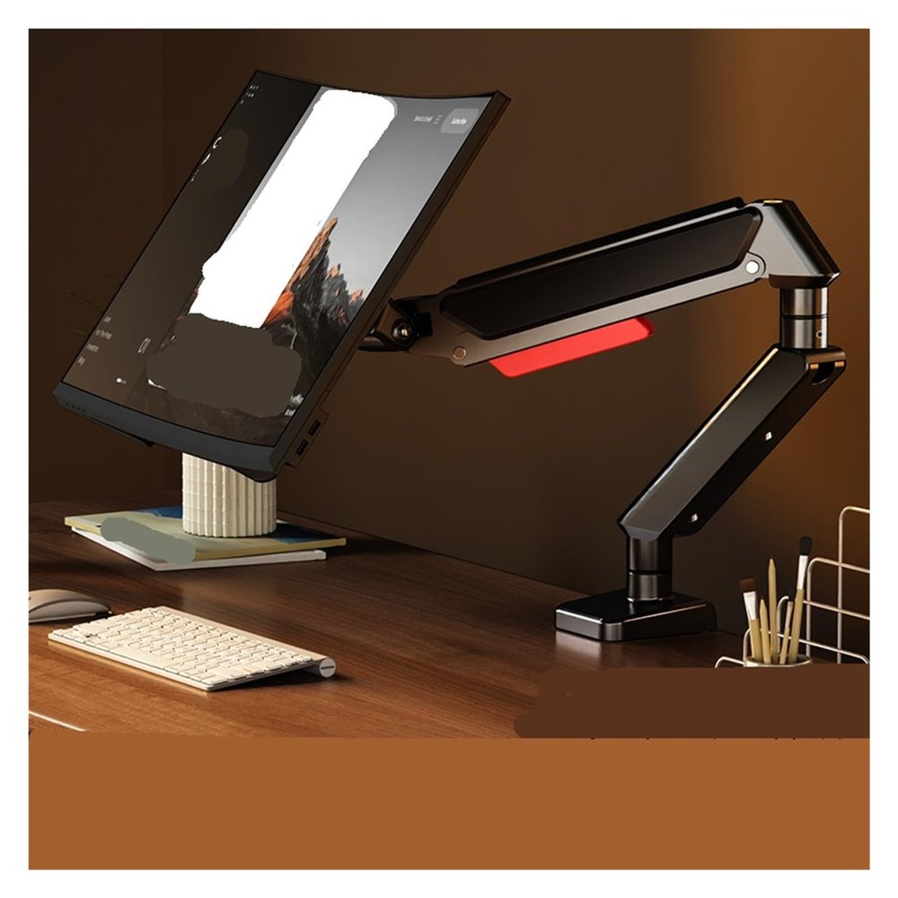 ADBWEKKF Monitor stand robotic arm computer lifting rotating cantilever portable screen hole bracket X1(Black)